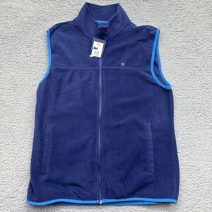 NWT Crown and Ivy Mens Medium Nite Cap 100% Polyester Fall / Spring Vest 3371535
